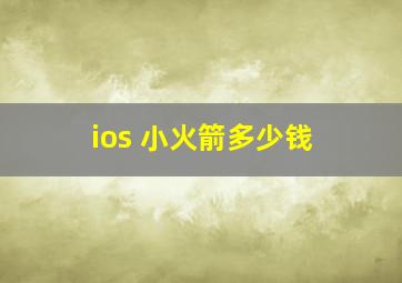 ios 小火箭多少钱